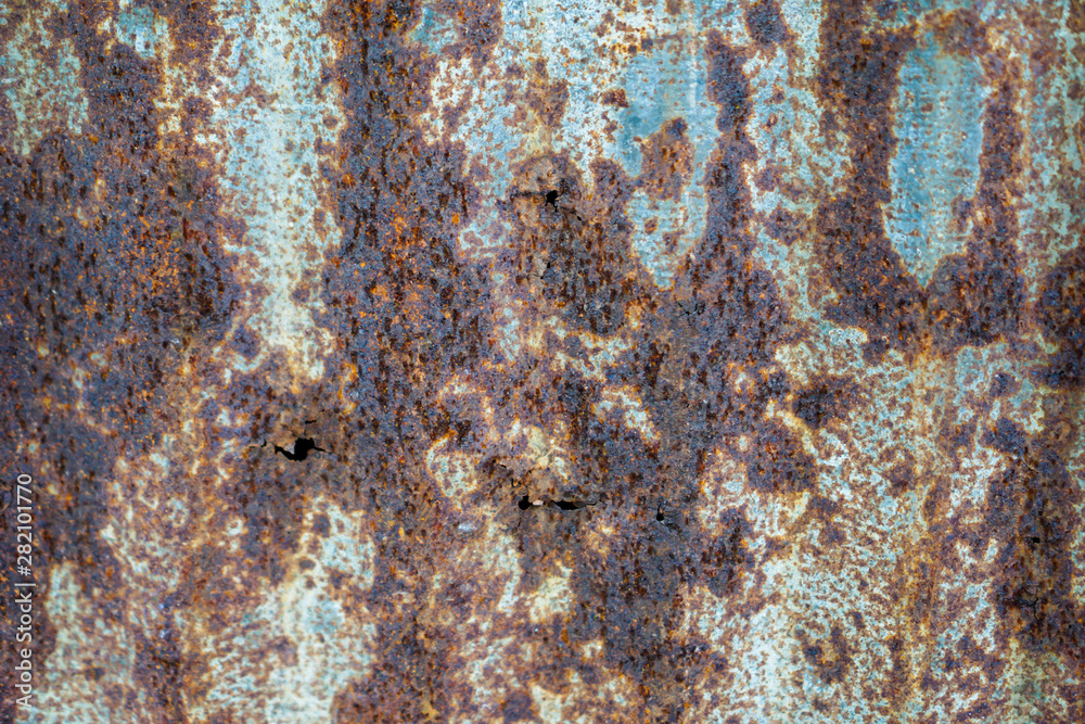 rust on steel pattern background