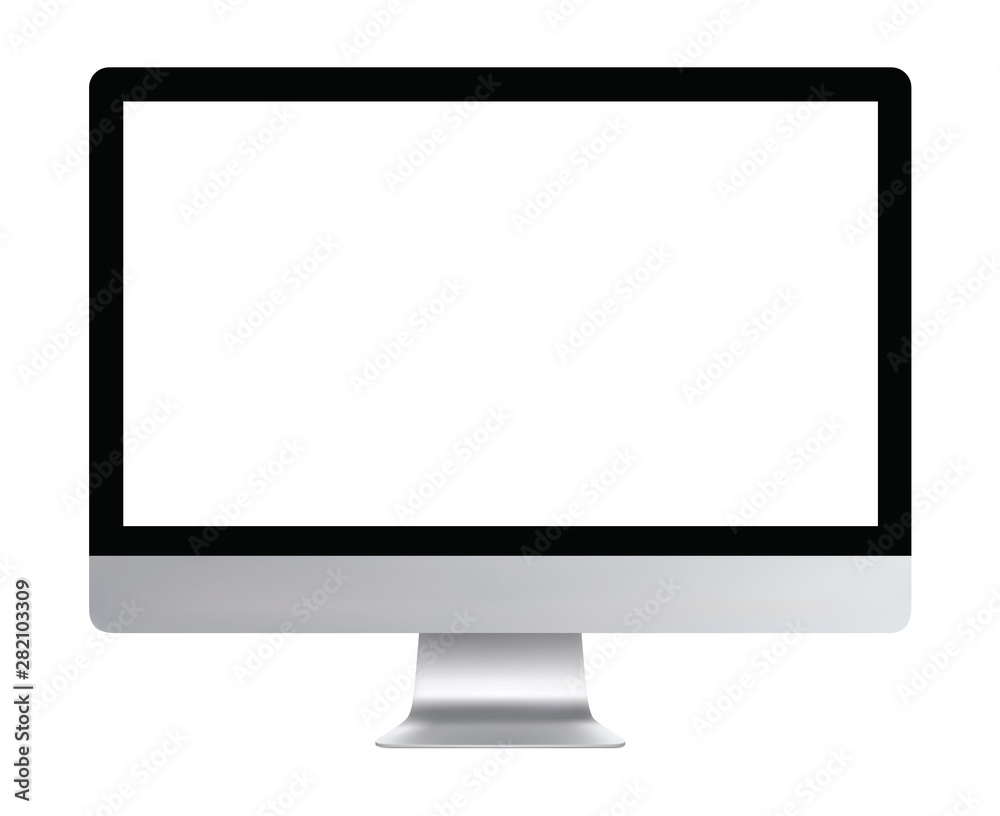 Realistic vector imac style monitor Realistic vector imac style monitor