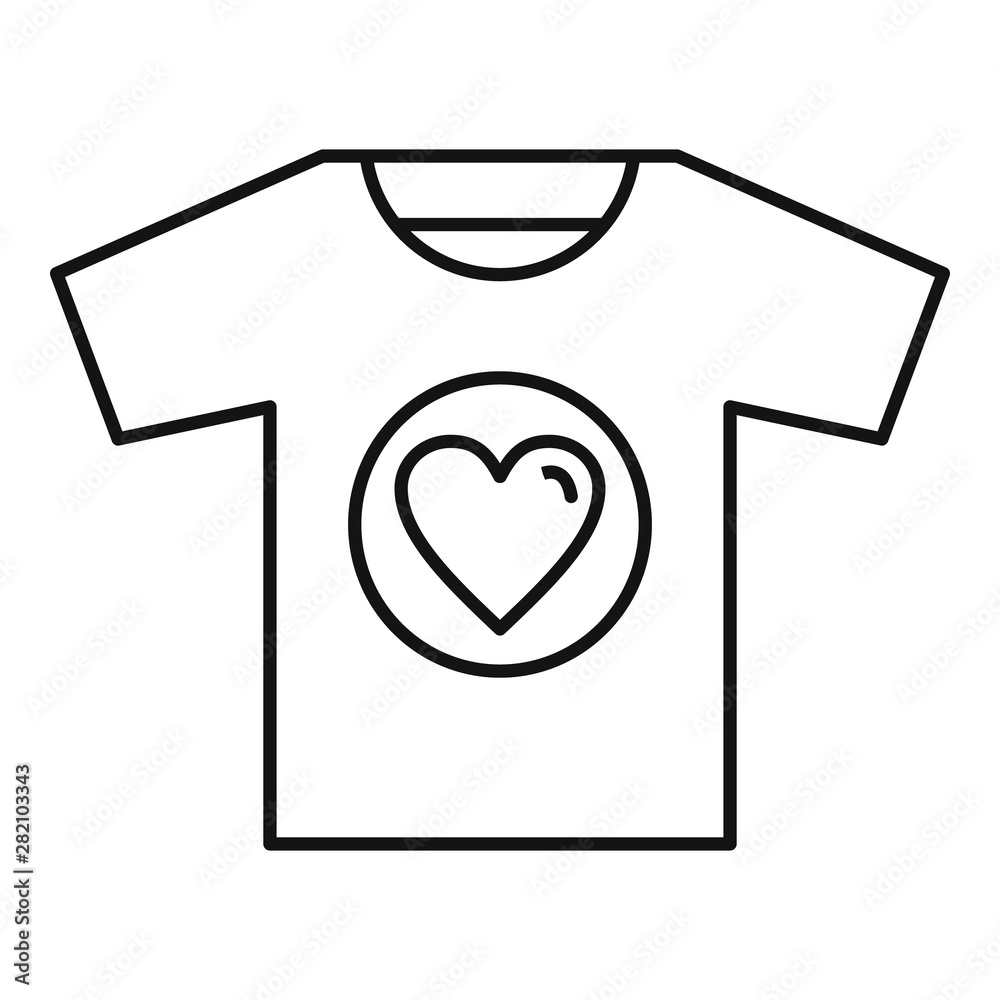 Volunteer tshirt icon. Outline volunteer tshirt vector icon for web design isolated on white background Volunteer tshirt icon. Outline volunteer tshirt vector icon for web design isolated on white background