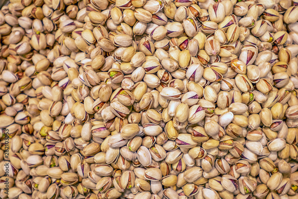 background of a large number of pistachios background of a large number of pistachios