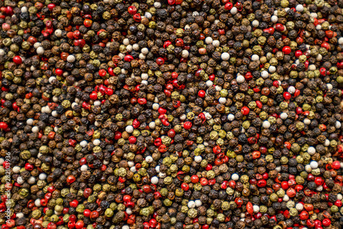 colorful background of mix pepper in Grand Bazaar in Istambul © Alexeiy