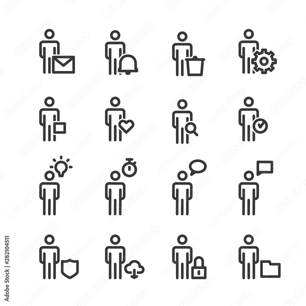 People Line Icons Business Vector People Line Icons Business Vector
