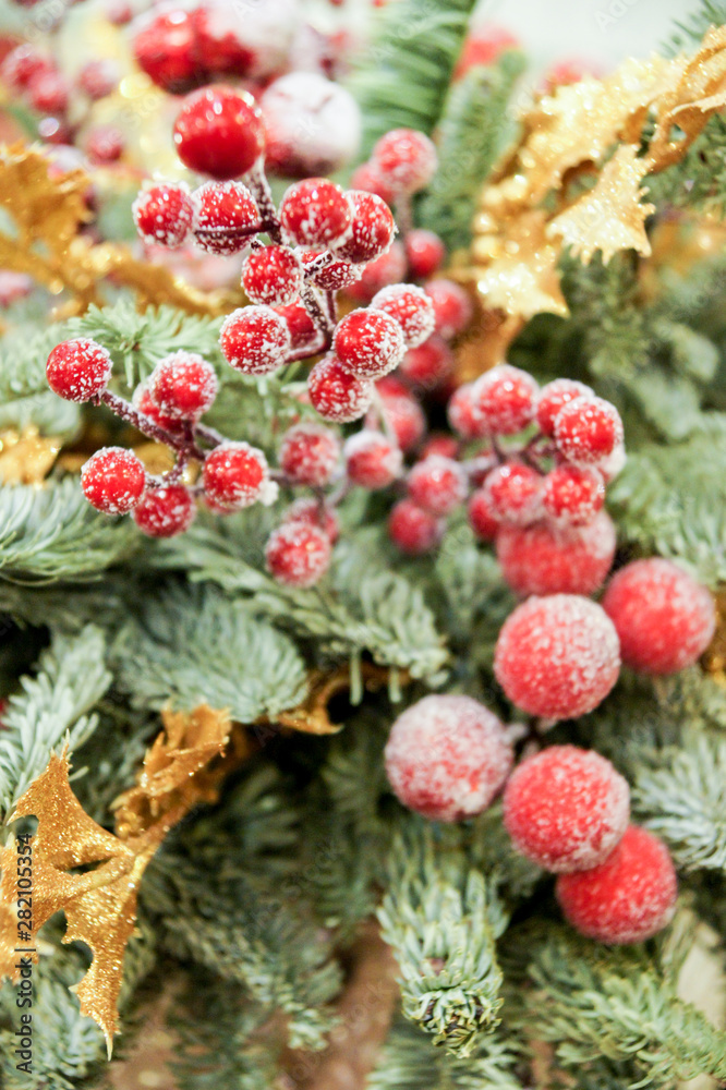 Decorative branch with berries.