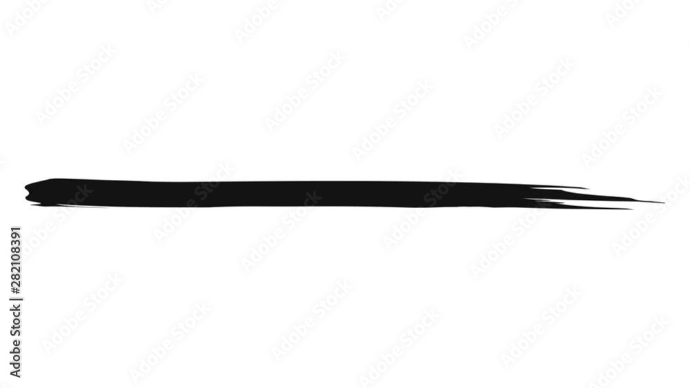 Animation of a long abstract brush stroke Animation of a long abstract brush stroke