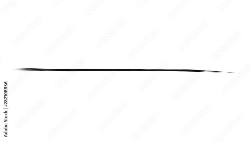 Animation of a long thin abstract brush stroke Animation of a long thin abstract brush stroke