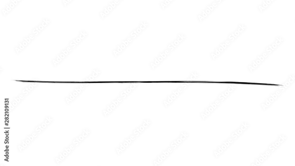 Animation of a long thin abstract brush stroke Animation of a long thin abstract brush stroke