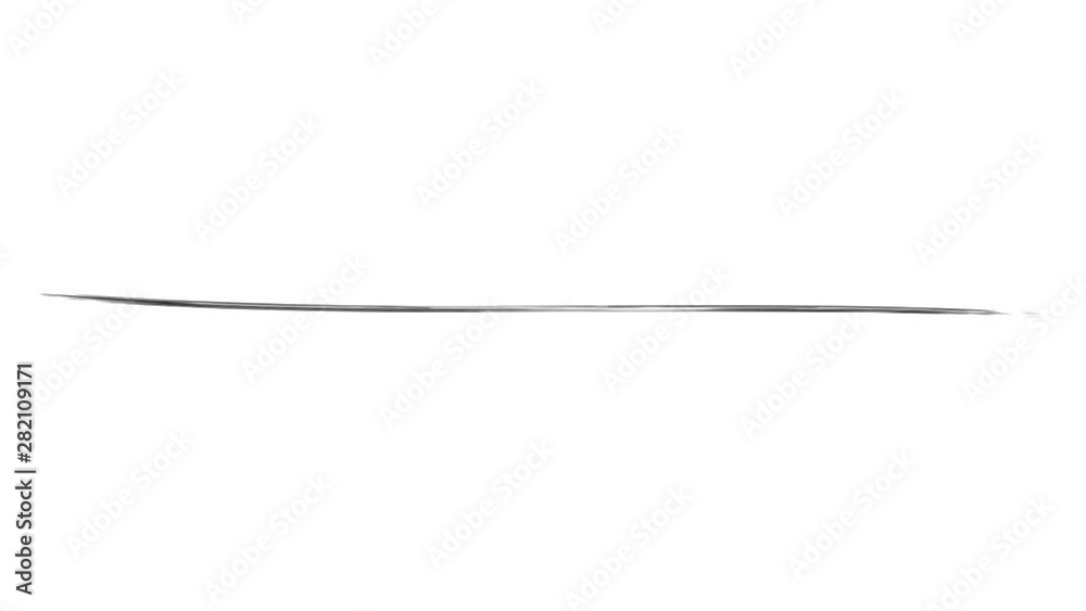 Animation of a long thin abstract brush stroke Animation of a long thin abstract brush stroke