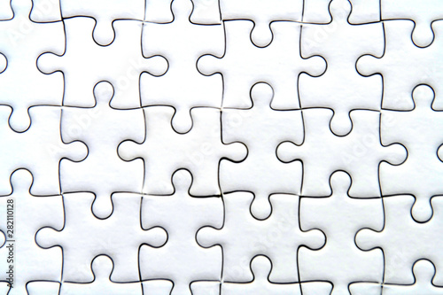 Jigsaw puzzle White jigsaw parts