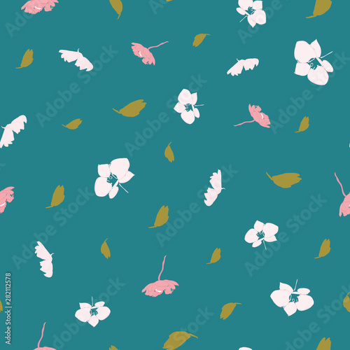 flower leaf seamless repeat patterns design