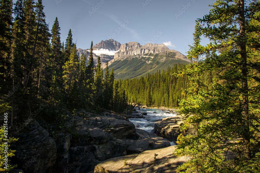 Walking around Sunwapta river in the Rocky Mountains, Jasper National Park, Alberta, Canada. Walking around Sunwapta river in the Rocky Mountains, Jasper National Park, Alberta, Canada.