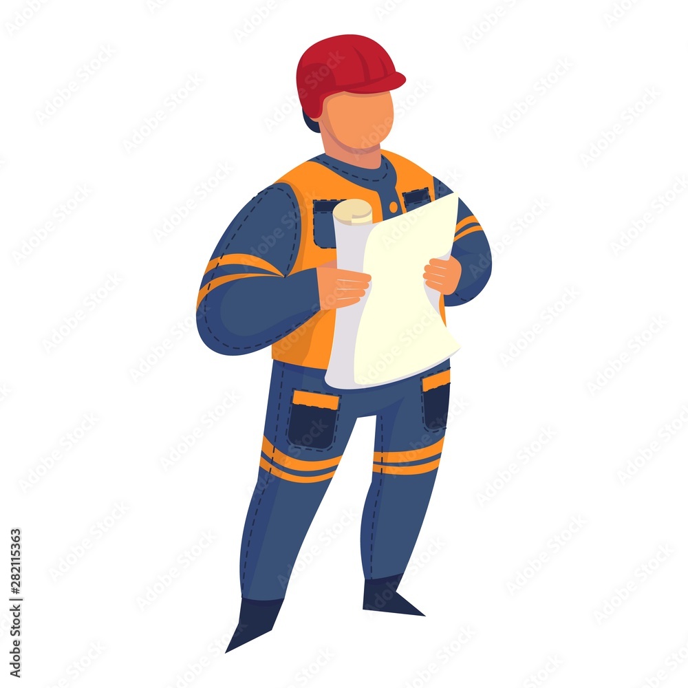 Foreman icon. Cartoon of foreman vector icon for web design isolated on white background Foreman icon. Cartoon of foreman vector icon for web design isolated on white background