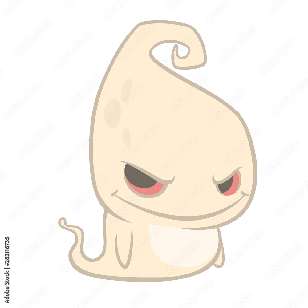 Fototapeta premium Funny cartoon ghost character