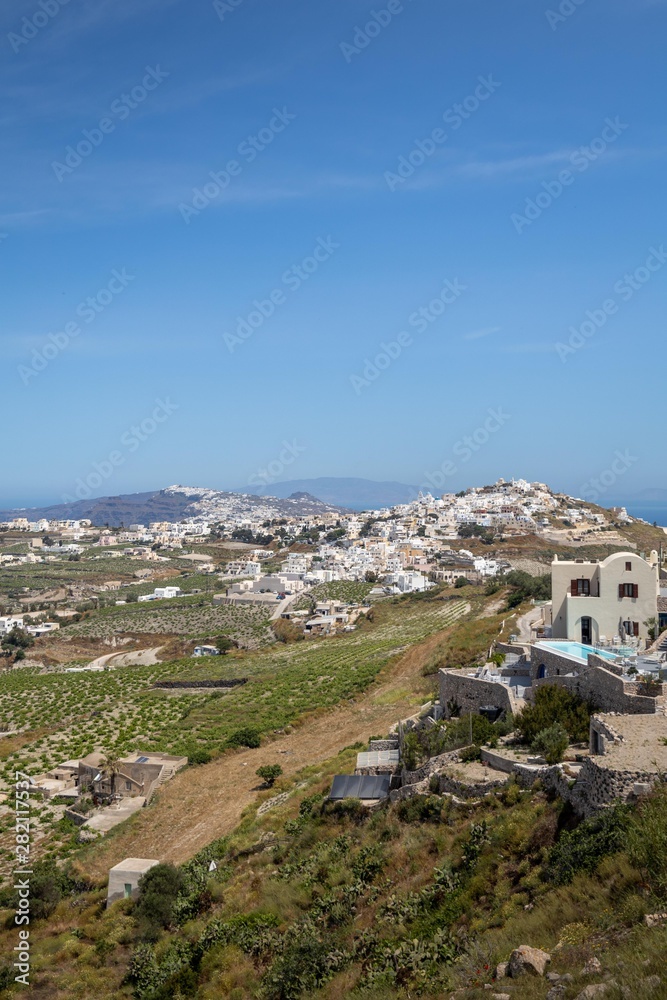 Landscape of santorini Greece