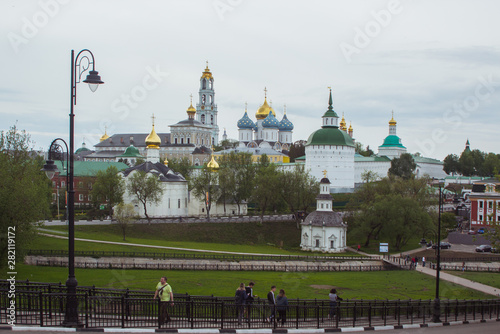 Sergiyev Posad, Russia. - May, 2019: Assumption Cathedral in Trinity Sergius Lavra near Moscow. photo