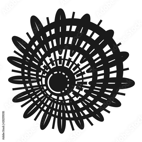 Badminton shuttlecock icon. Simple illustration of badminton shuttlecock vector icon for web design isolated on white background