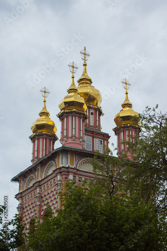 Sergiyev Posad, Russia. - May, 2019: Church of the Nativity of St John the Baptist in Monastery of Trinity Lavra of St Sergius