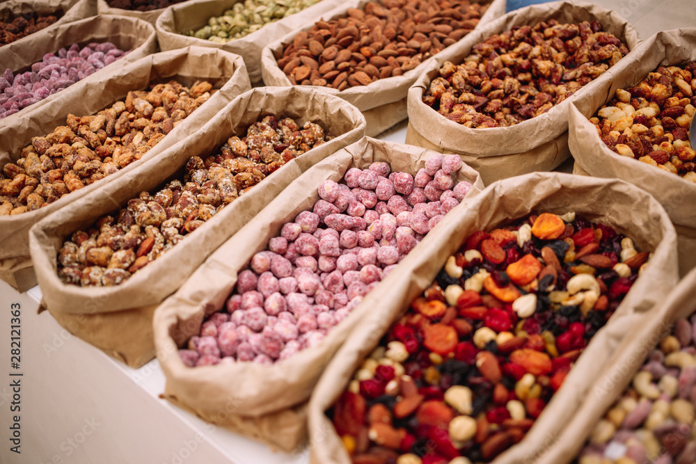 Healthy nuts and dried fruit Healthy nuts and dried fruit