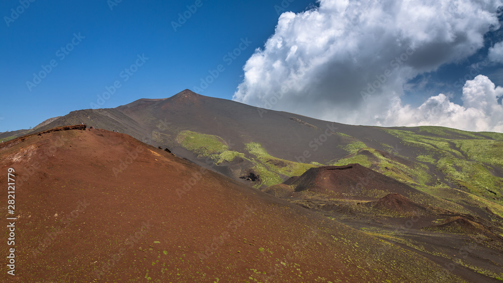 Silvestri Crater in Mount Etna. Exposure of the Silvestri Crater in Mount Etna at 1.900 meters, Sicily Island, Italy.