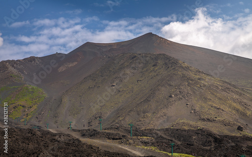 Silvestri Crater in Mount Etna. Exposure of the Silvestri Crater in Mount Etna at 1.900 meters, Sicily Island, Italy.