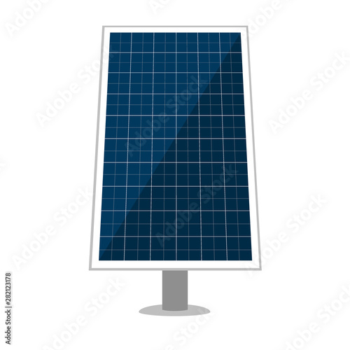 Solar panel vector design of sun energy modules, eco power batteries with photovoltaic solar cells. Alternative renewable energy source, electricity technology concept