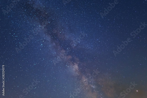 starry night sky with milky way, starry sky natural background
