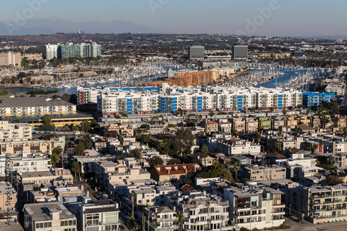 Los Angeles ocean view homes in the Venice and Marina Del Rey neighborhoods in Southern California. © trekandphoto