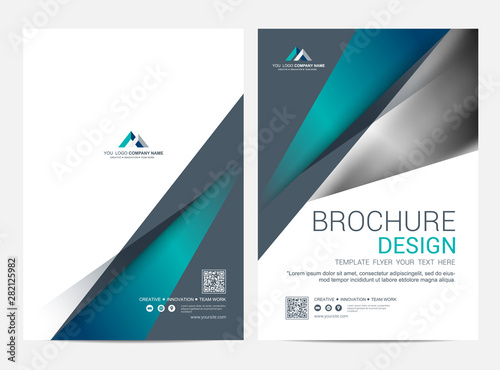 Brochure Layout template, Leaflet Flyer cover design background