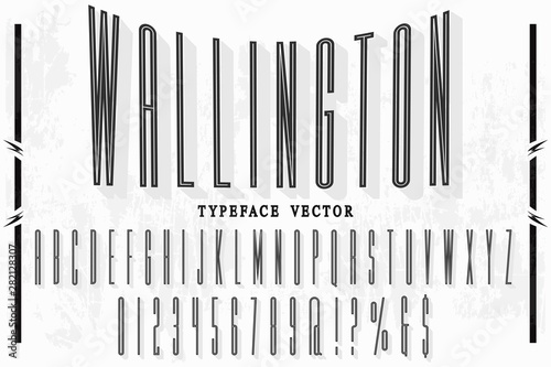 font handcrafted typeface vector vintage named vintage wallington