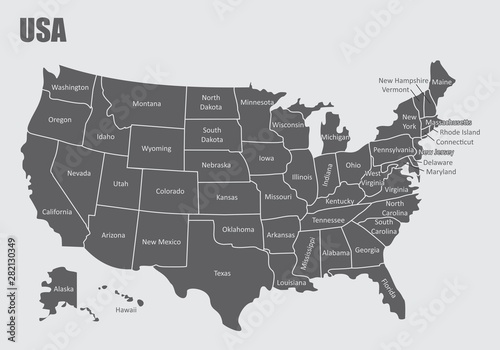 USA regions map