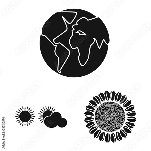 Isolated object of innovation and technology symbol. Collection of innovation and nature vector icon for stock.