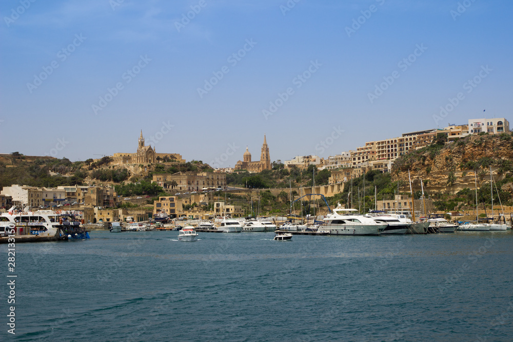 Mgarr port on Gozo, Malta