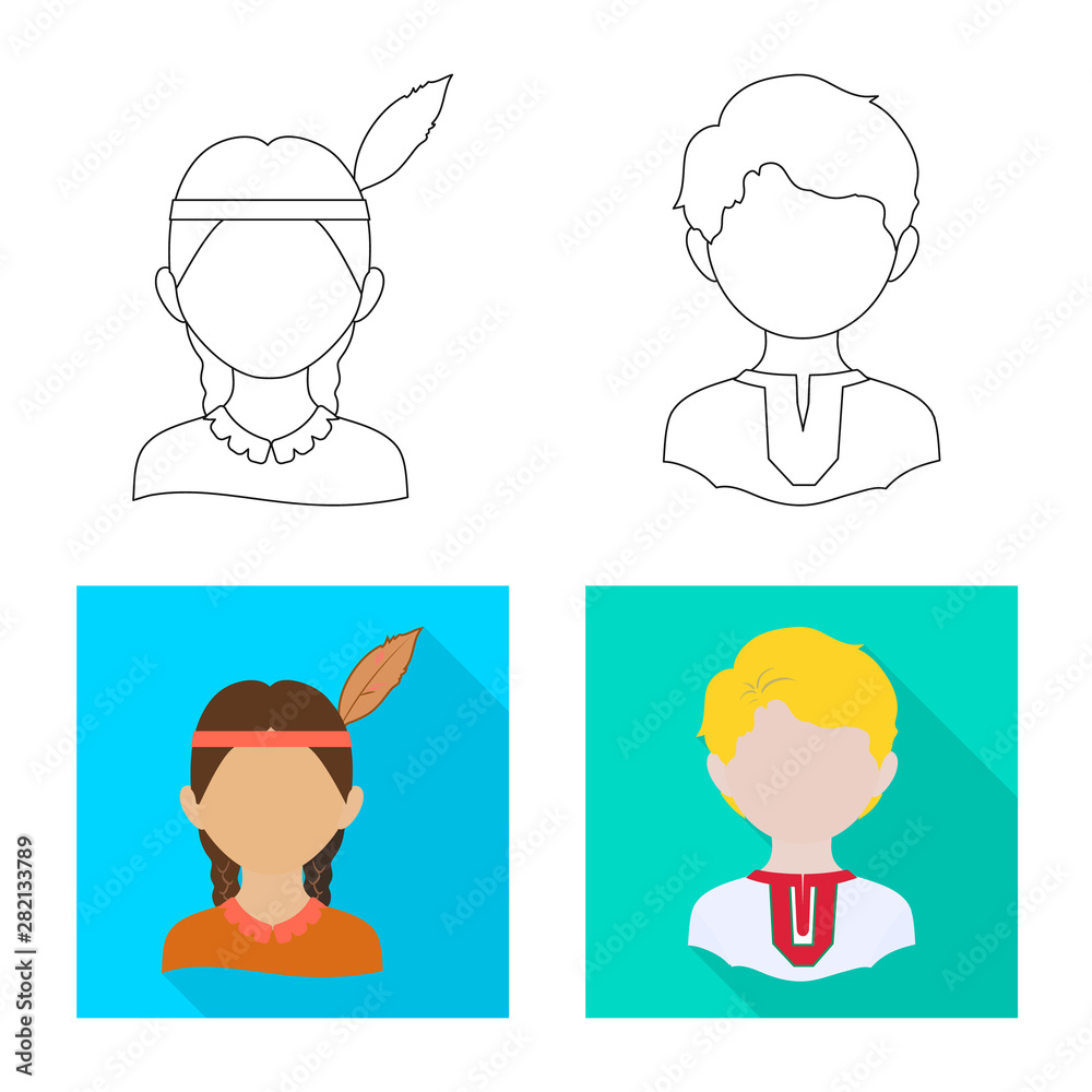 Isolated object of imitator and resident sign. Set of imitator and culture stock vector illustration. Isolated object of imitator and resident sign. Set of imitator and culture stock vector illustration.