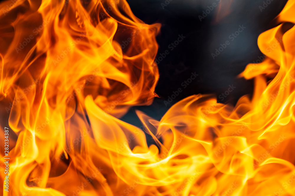 firewood, coal, flames and blazes