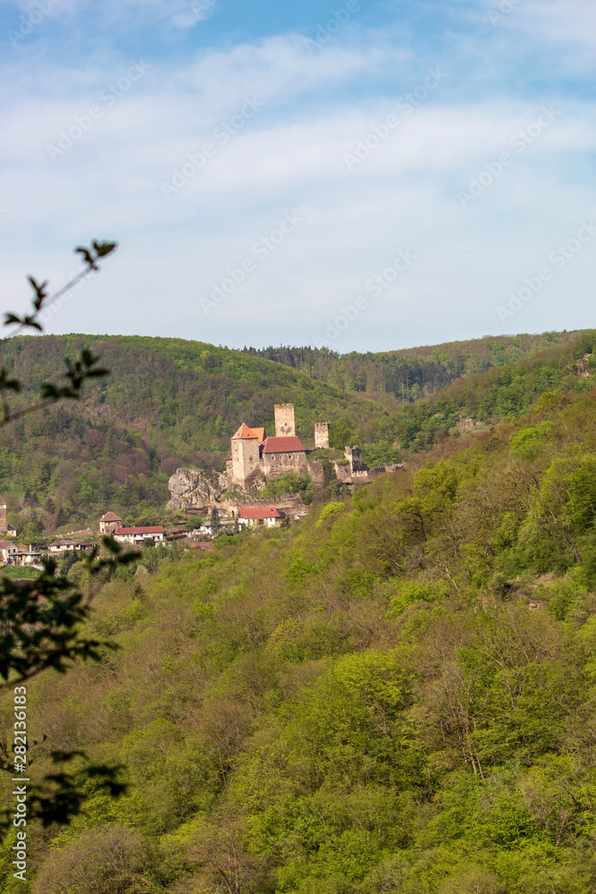 Castle Hardegg in Nationalpark Thayatal in Austria Castle Hardegg in Nationalpark Thayatal in Austria