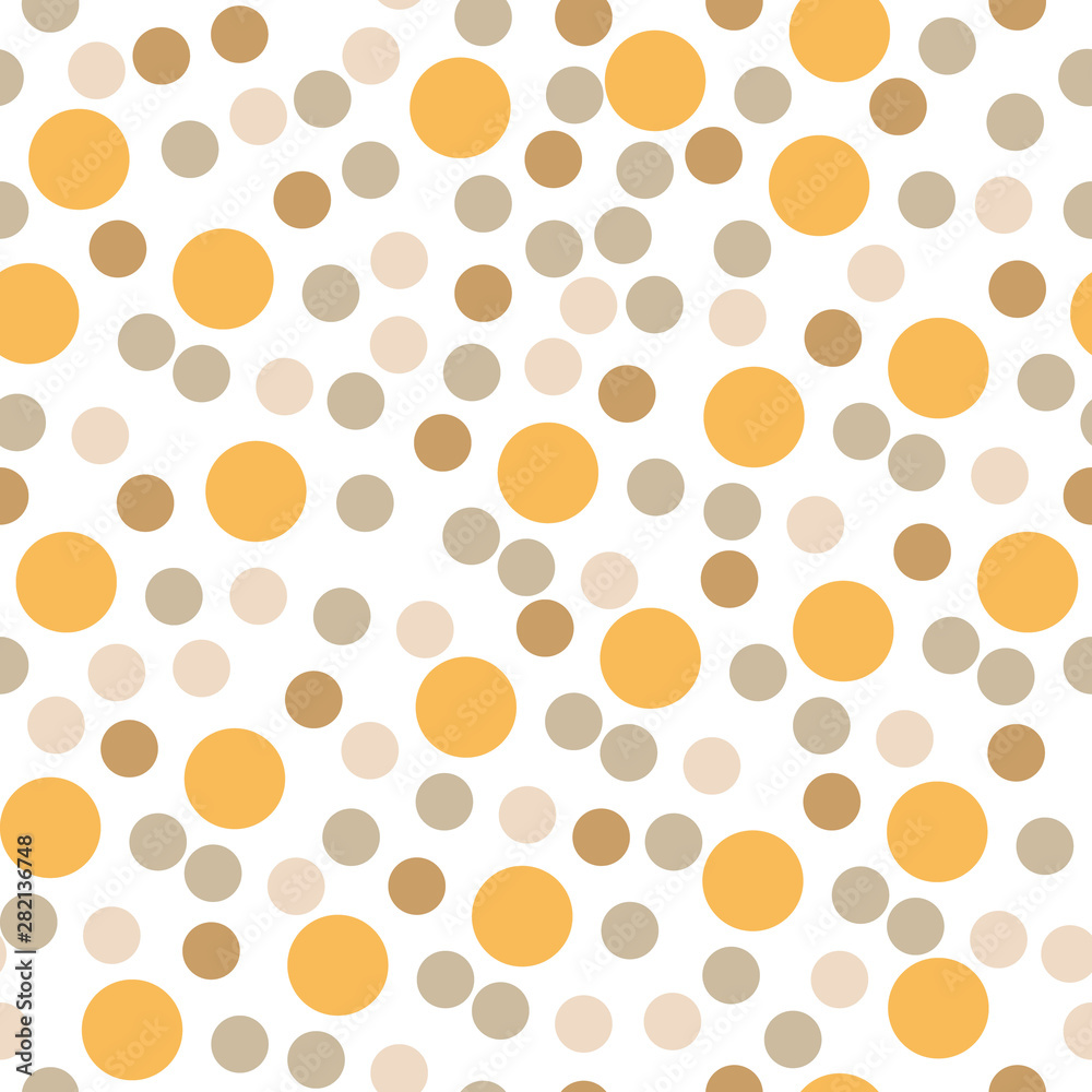Light Orange vector seamless pattern with spheres. Abstract illustration with colored bubbles in nature style. Pattern can be used as texture of wallpapers. Light Orange vector seamless pattern with spheres. Abstract illustration with colored bubbles in nature style. Pattern can be used as texture of wallpapers.