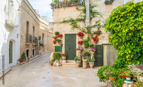 Scenic sight in Monopoli, Bari Province, Puglia (Apulia), southern Italy.