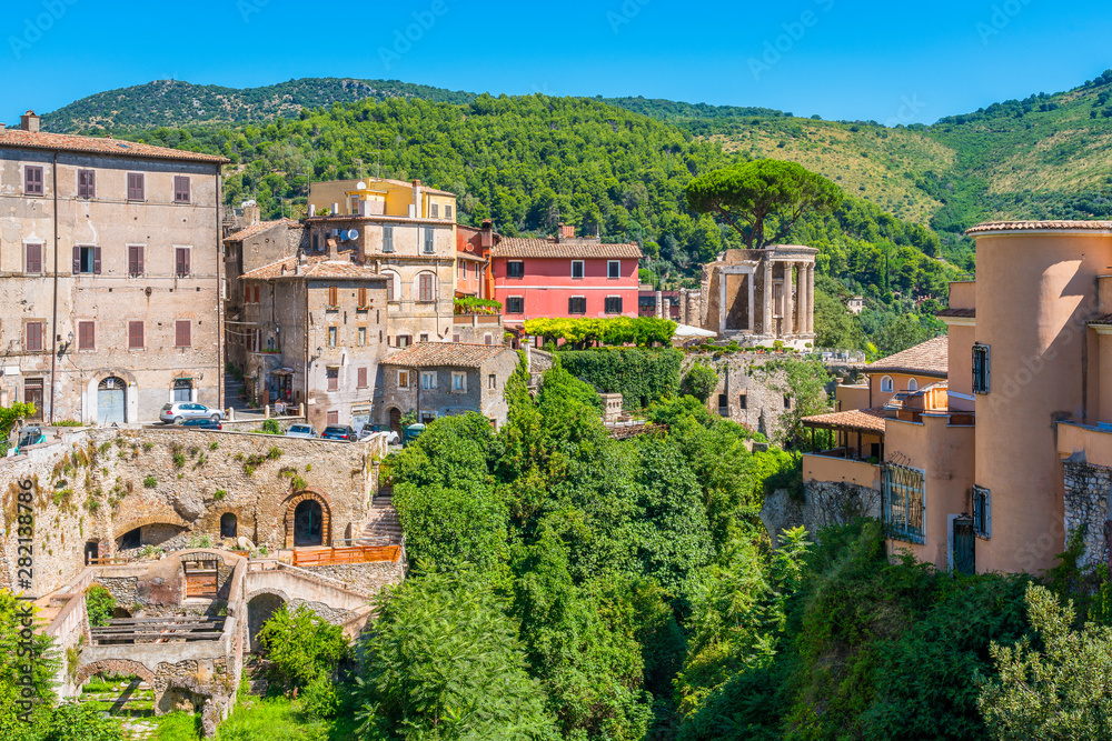 Scenic sight in Tivoli, province of Rome, Lazio, central Italy.