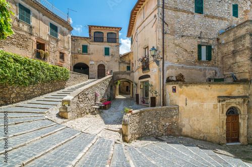 Scenic sight in Casperia, beautiful village in Rieti Province, Lazio, Italy. photo