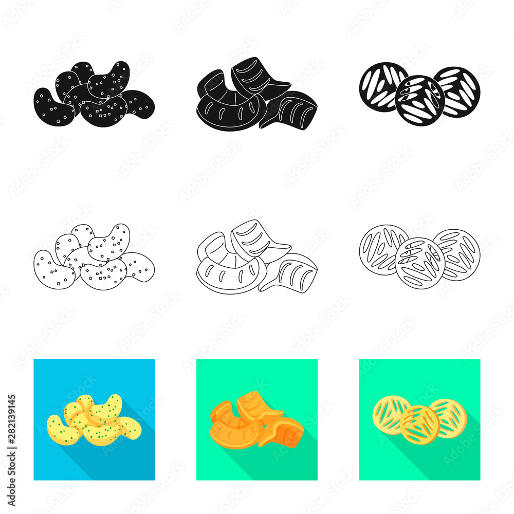 Vector illustration of Oktoberfest and bar sign. Collection of Oktoberfest and cooking stock symbol for web.