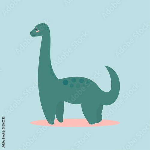 Dinosaur icon diplodocus for designing dino party  children holiday  dinosaurus related materials. For card  poster  banner  logo  icon. Jurassic park theme