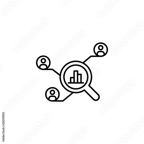 Research, consumer icon. Element of consumer behavior line icon