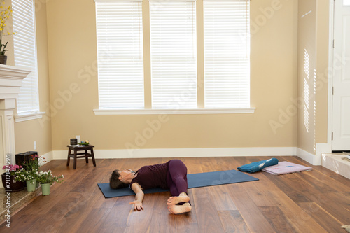 Yoga Jathara Parvrtti legs straight