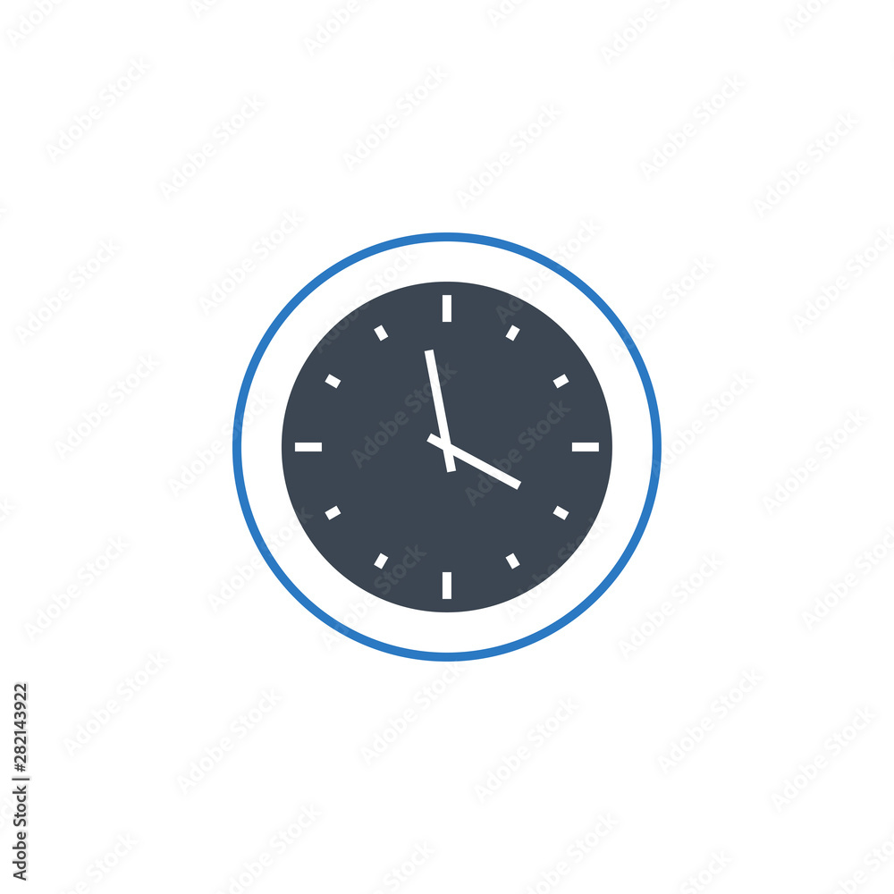 Clock related vector glyph icon. Isolated on white background. Vector illustration. Clock related vector glyph icon. Isolated on white background. Vector illustration.