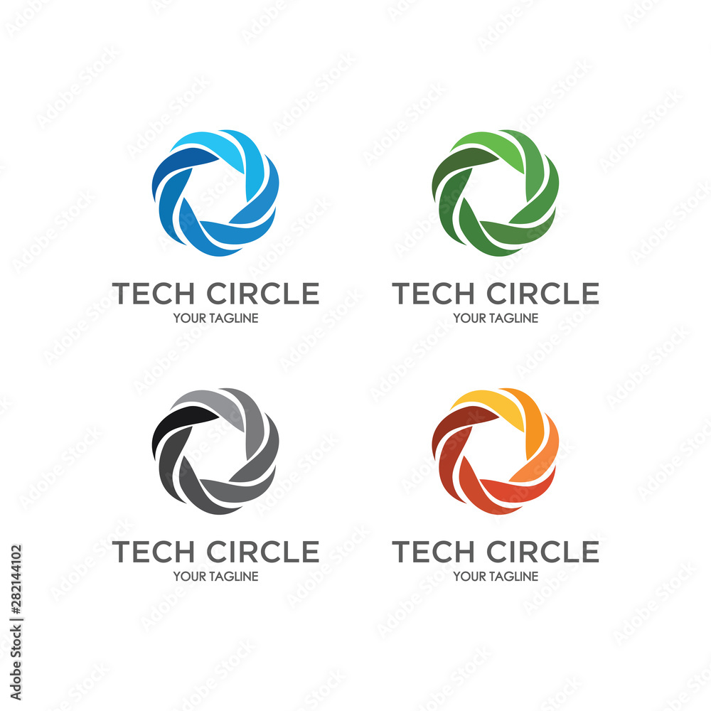 abstract  with circle logo template