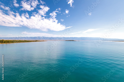 Sea landscape with mountains on background, Croatia, Europe. © Viliam