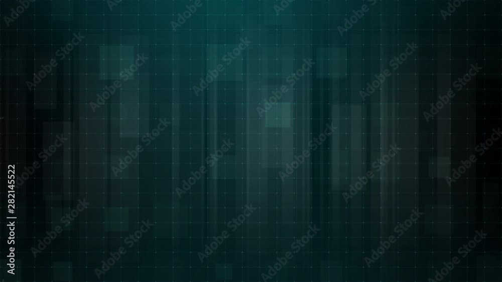 Futuristic holographic digitally generated image matrix grid particles de-focus cyber space background environment