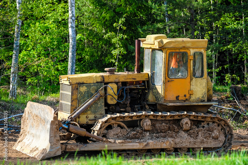 Wallpaper Mural Moscow region, Russia - May, 27, 2019: The image of the bulldozer Torontodigital.ca