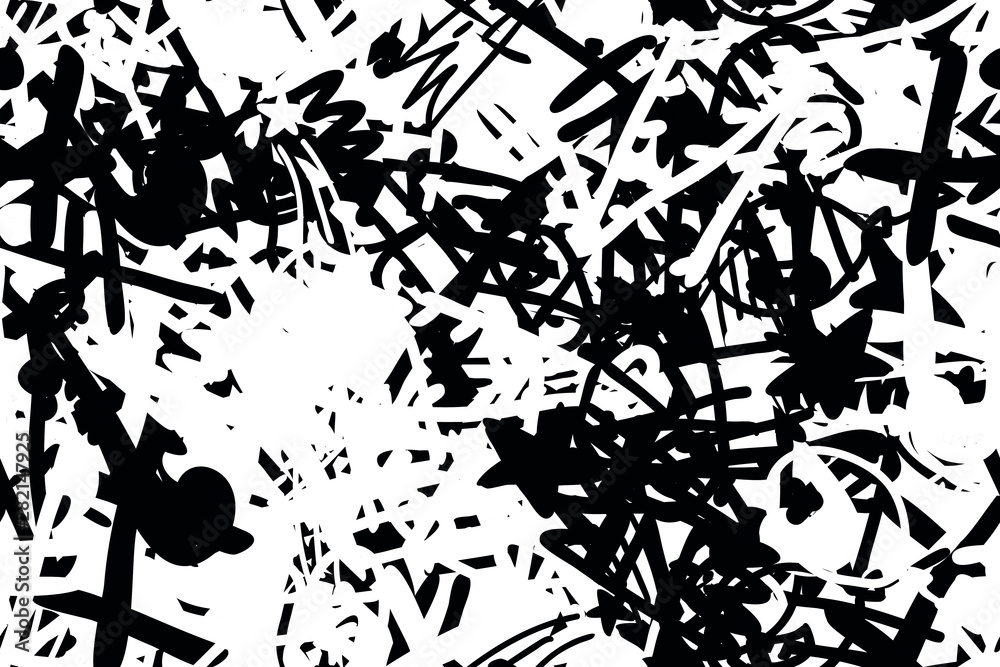 Grunge black white background. Seamless abstract texture of scratches, chipping, scuffs. Gloomy dirty vintage surface Grunge black white background. Seamless abstract texture of scratches, chipping, scuffs. Gloomy dirty vintage surface