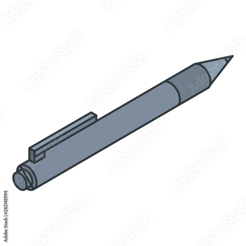 Office pen icon. Isometric of office pen vector icon for web design isolated on white background