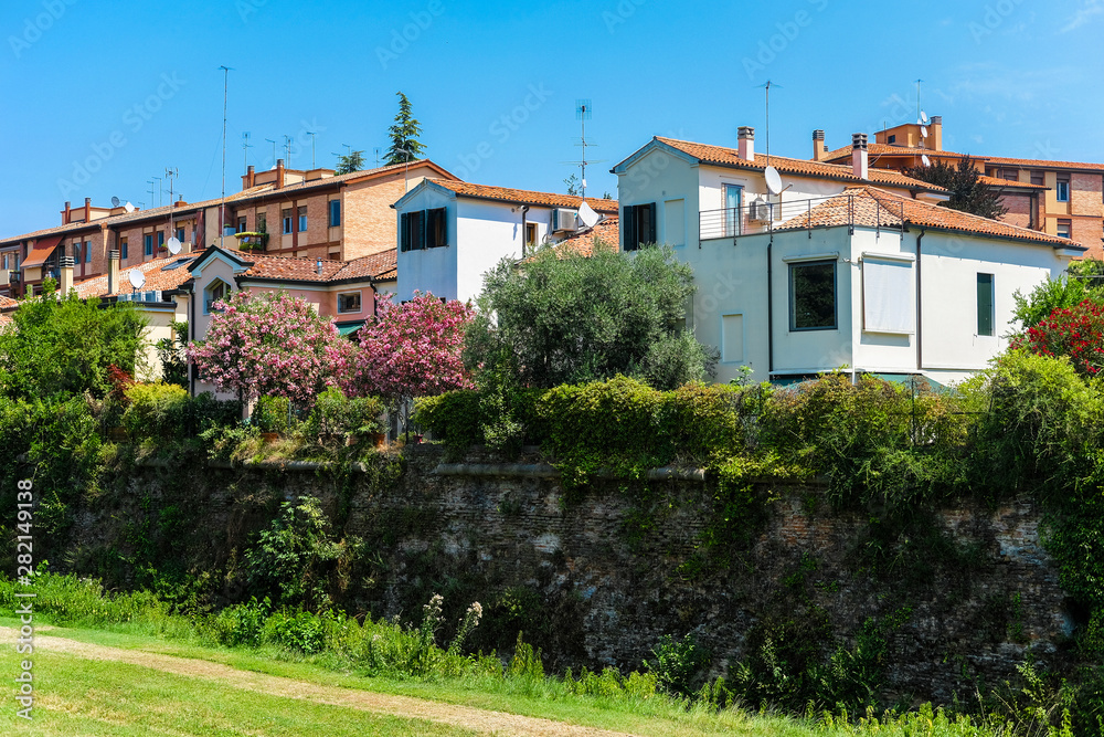 Padova, Italy - June, 4, 2019: street in a center of Padova, Italy